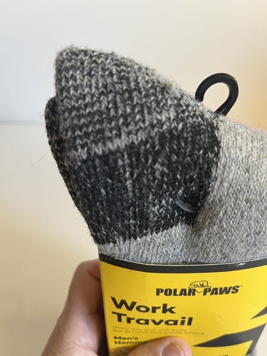 Polar Paws Men's Heavy Duty Wool Work Socks. Size 7-11. New in P - photo 5