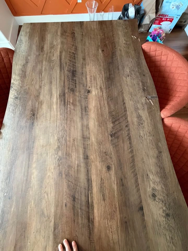 Moving Sale: Dining Table with 4 Upholstered Chairs - photo 3