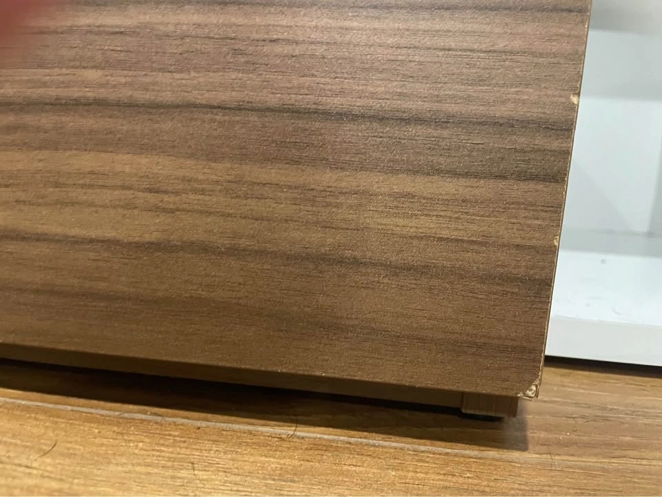 Moving Sale - Two-Tone Wood and White TV Stand - photo 2