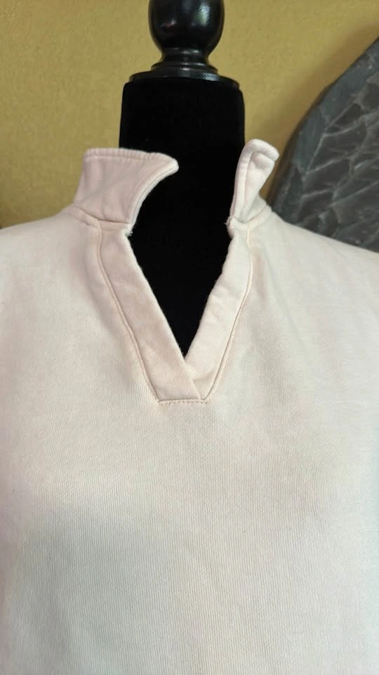 Pieces Cream Long Sleeve Tunic Sweater - photo 3