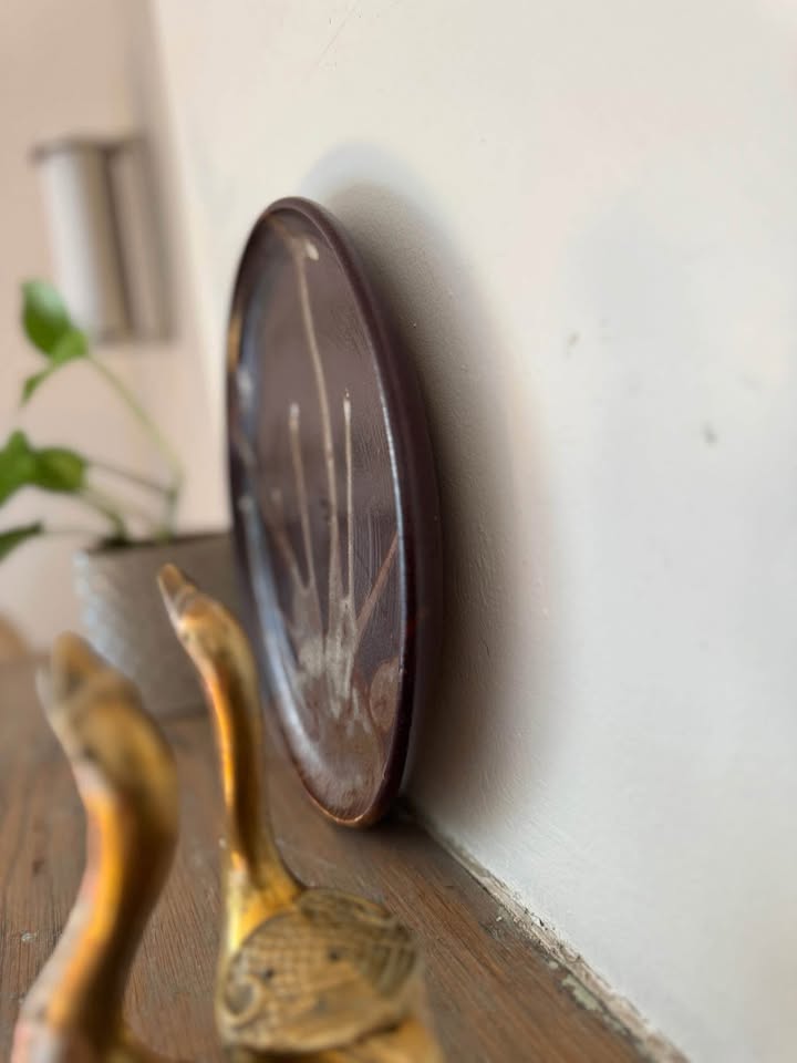 Vintage Leishman Pottery Plate - Brown Drip - photo 5