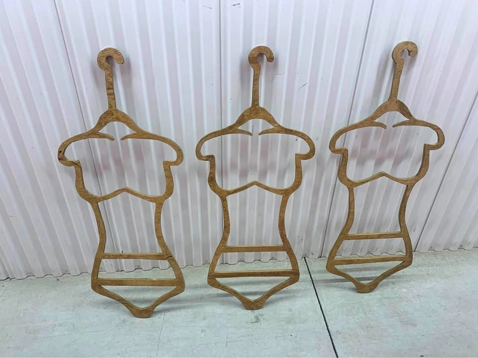 Handmade Wooden Hangers Decorative, Wooden Art, Woman Figure