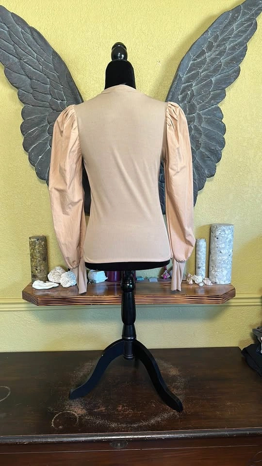 New Look Beige Puff Sleeve Top - photo 5