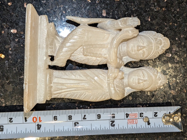 Stone Carved Figurine 4 inches tall - photo 3