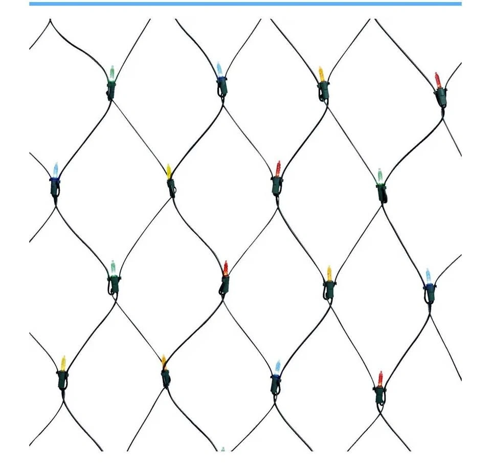 Brand new 4ftx6ft 150 lights outdoor net lights multicoloured