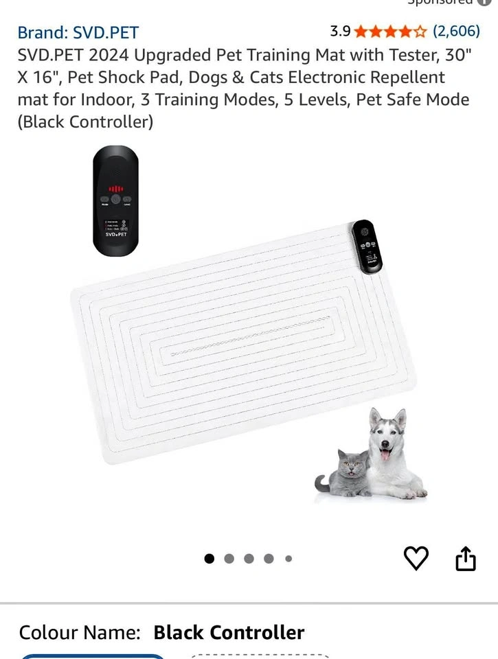 Brand new- Pet training Mat with remote 16x30”