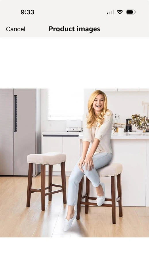 Set of 2 26” bar stools - photo 3