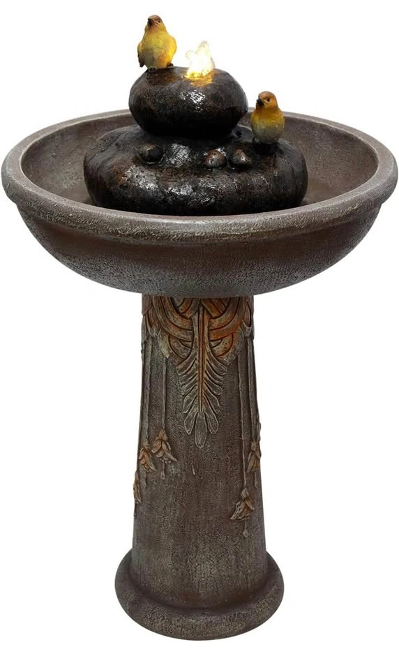 Brand new-Bird bath fountain with LED lights - photo 5