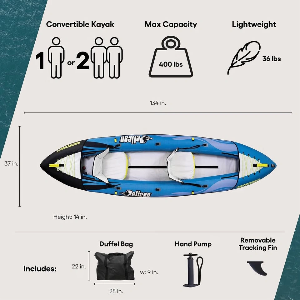 PELICAN IESCAPE INFLATABLE KAYAK - photo 2