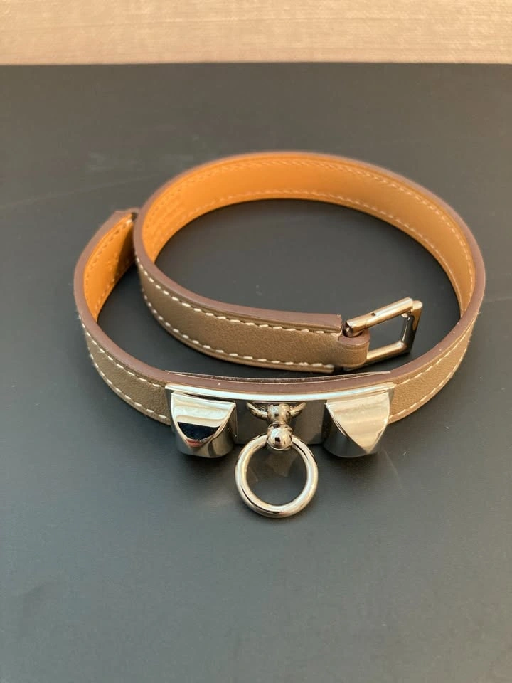 Like New Hermes Rivale Double Tour Leather Bracelet - photo 2