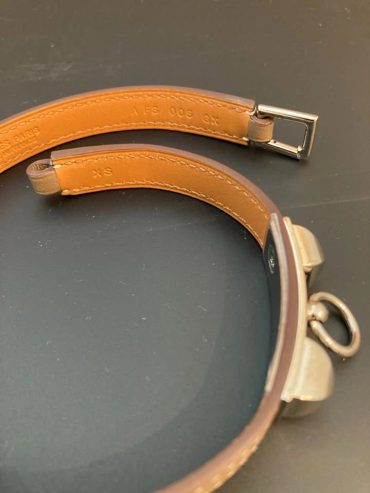 Like New Hermes Rivale Double Tour Leather Bracelet - photo 5