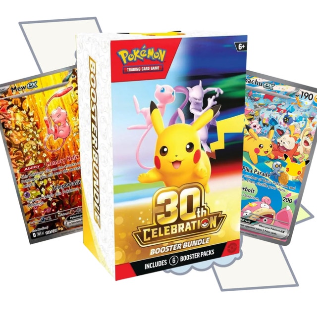 NEW 30th Celebration Booster Bundle 6 Booster Packs Pokemon TCG - photo 2