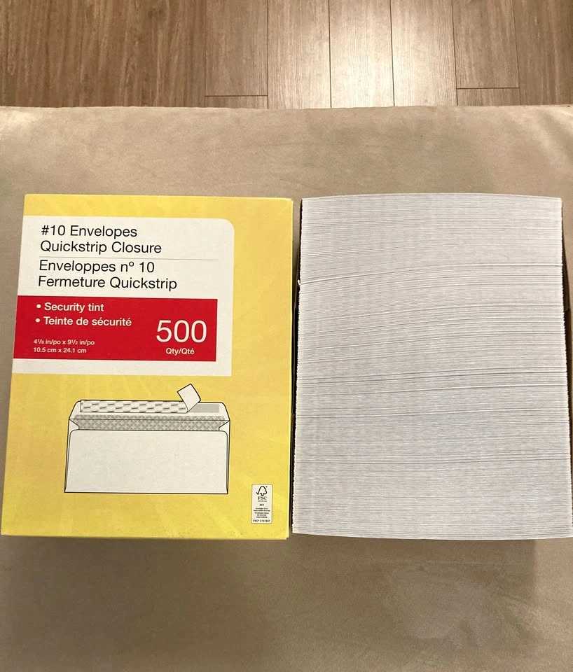 Brand New Unused #10 Envelopes 500 Qty - photo 3