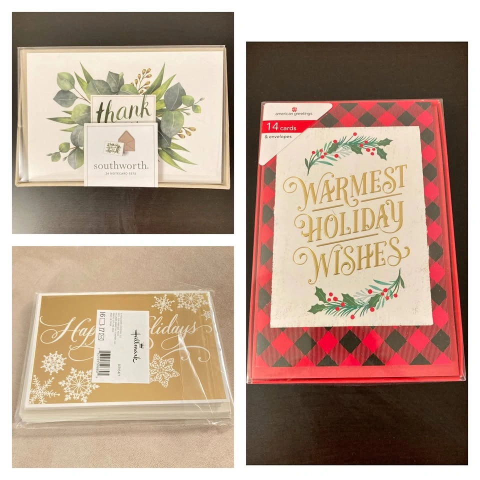Brand New Thank You & Christmas Cards Set