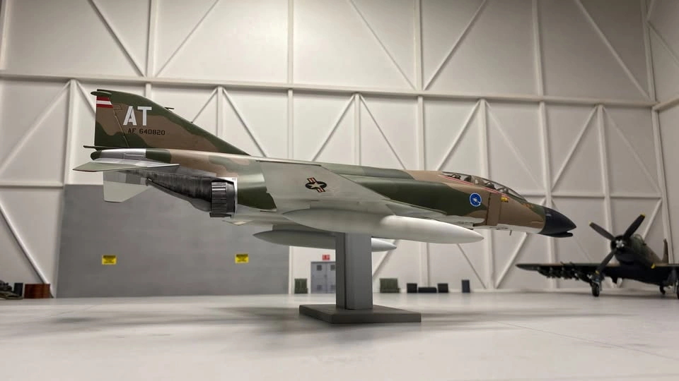 Completed 1/48th scale F-4C Phantom II plastic model aircraft - photo 2