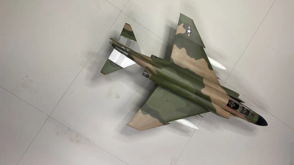 Completed 1/48th scale F-4C Phantom II plastic model aircraft - photo 4