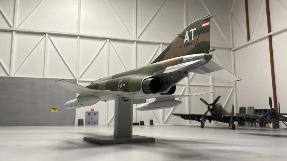 Completed 1/48th scale F-4C Phantom II plastic model aircraft - photo 5