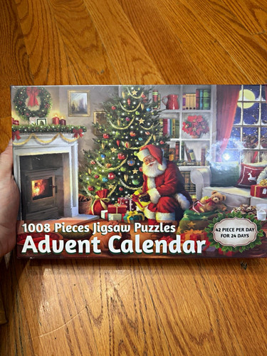 1008-Piece Christmas Advent Calendar Jigsaw Puzzle Set