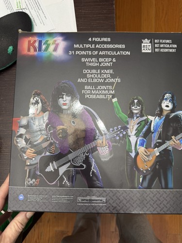 Kiss 4 Pak Action Figures Signature Colors 4 Pak Rare NIB - photo 3