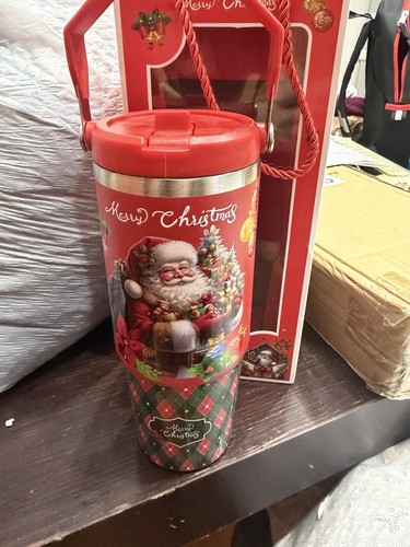 Santa Claus Merry Christmas Insulated 30 oz Travel Tumbler - photo 3
