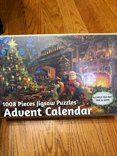 Jigsaw Puzzle Advent Calendar 2024 1008 Pieces 24-Day Christmas