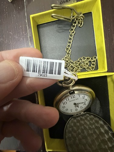 Invicta 79023 Full Hunter Pocket Watch Quartz White Dial - photo 3