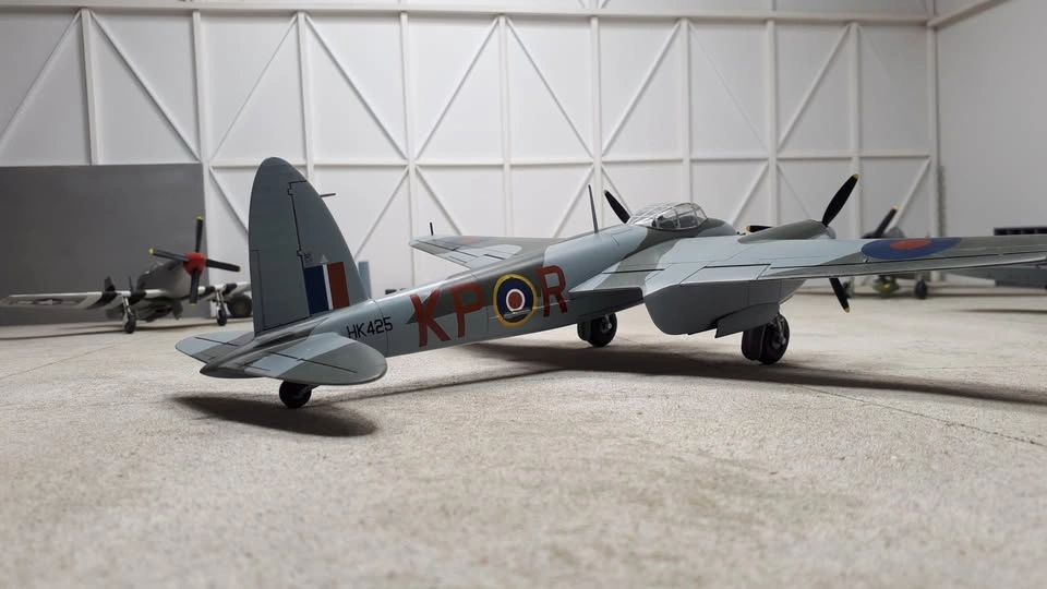 Completed 1/48th scale Mosquito plastic model aircraft - photo 2