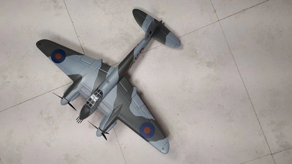 Completed 1/48th scale Mosquito plastic model aircraft - photo 4