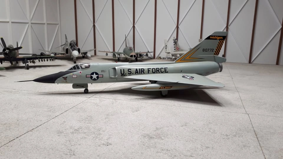 Completed 1/48th scale F-106A Delta Dart plastic model aircraft - photo 5