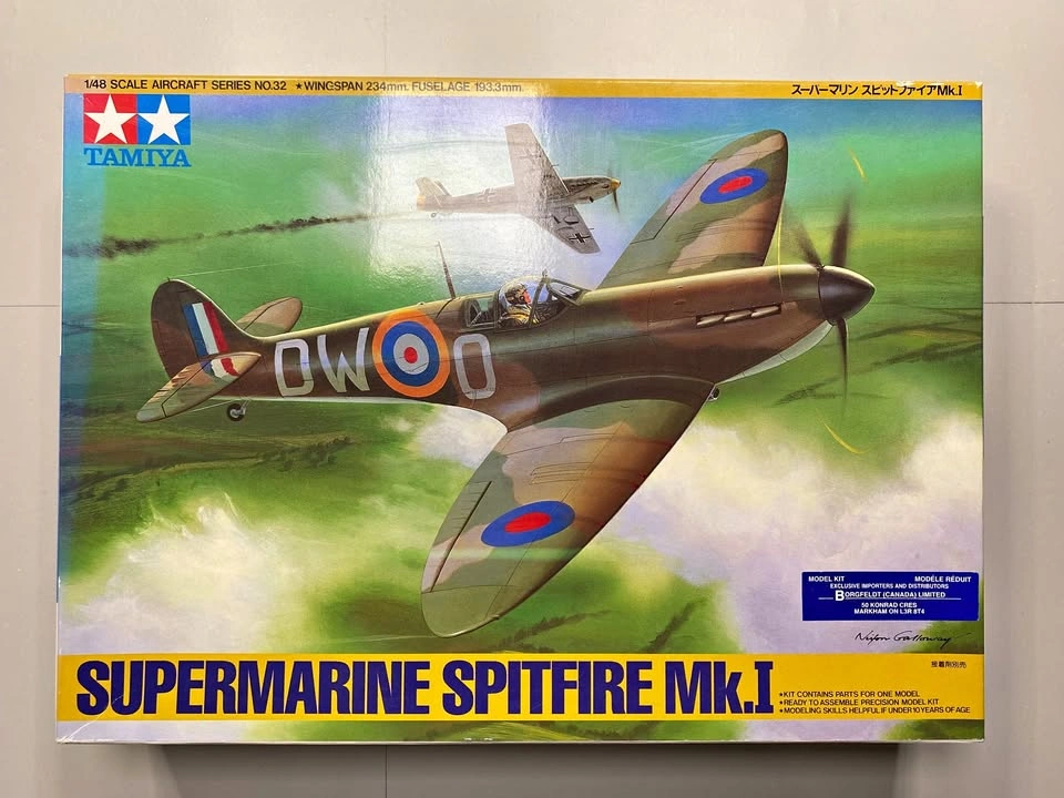 1/48 Scale Spitfire Mk. I Tamiya Kit