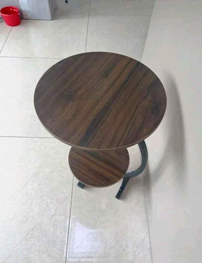 Brand New Sealed C-Shaped 2-Tier Round Side Table - photo 3