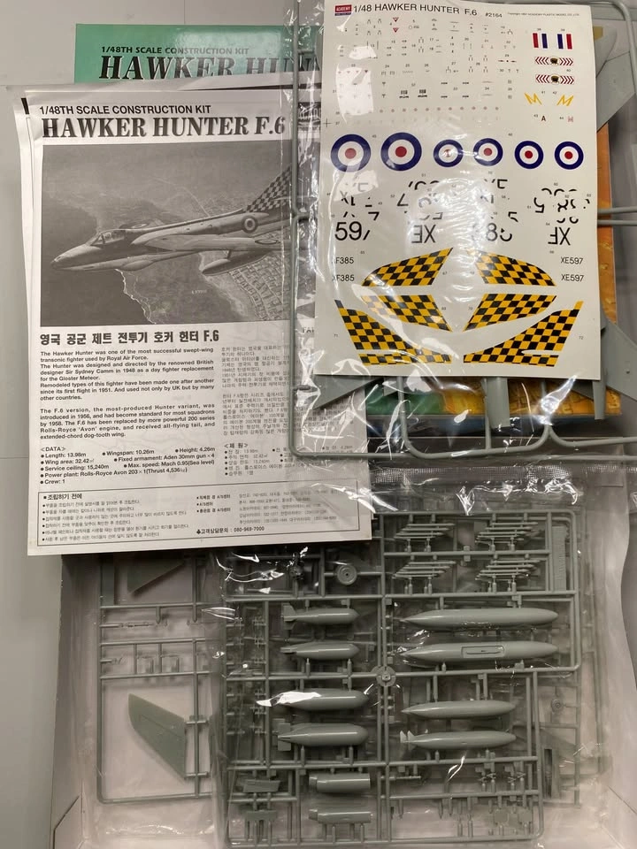 1/48 Scale Academy Hawker Hunter F6 - photo 2