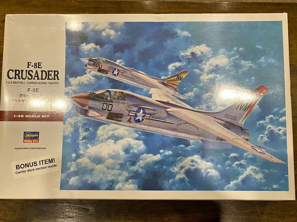 1/48 scale F-8E Crusader - Hasegawa Kit 07225 USN Markings