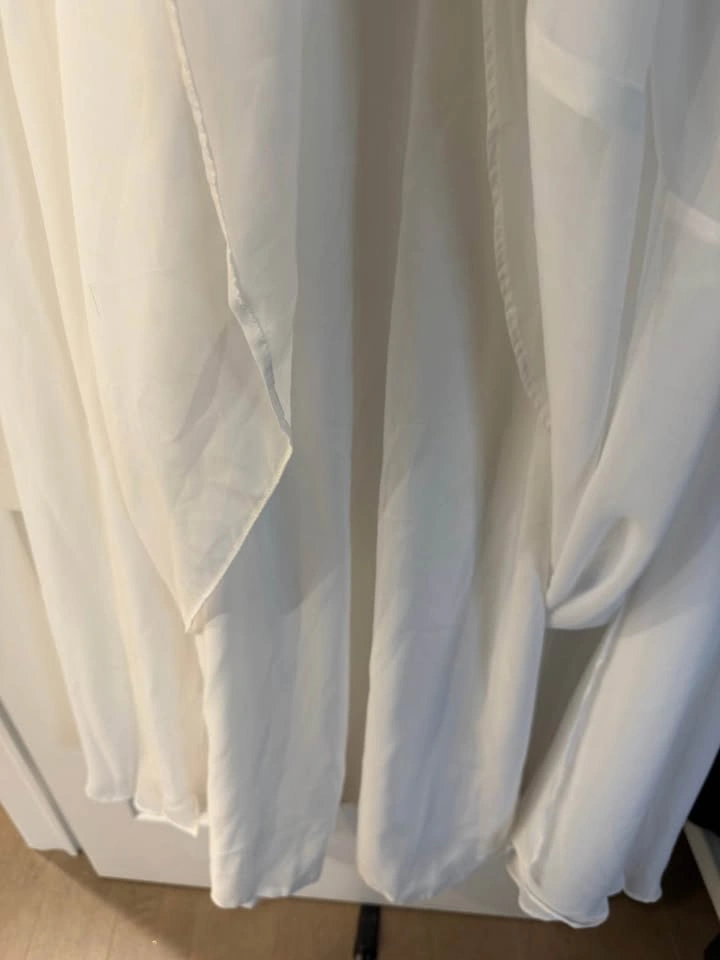 White Sequin Collar Halter Dress - photo 5