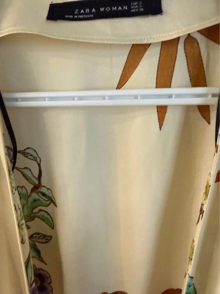 Zara Woman Floral Bamboo Print Maxi Dress Size S - photo 3