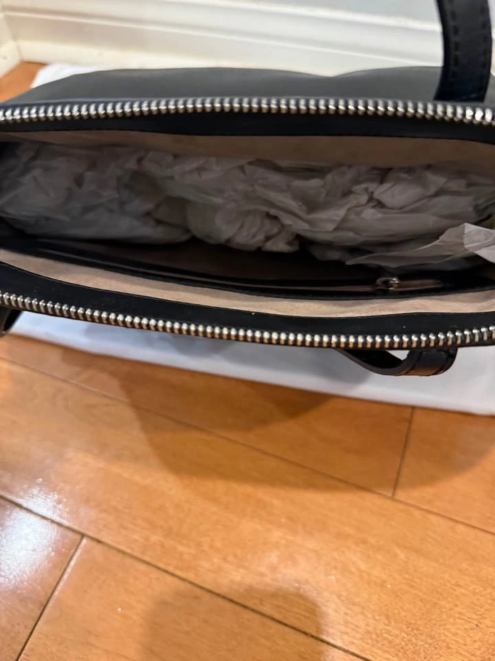 Lancaster Black Leather Handbag Paris - photo 2