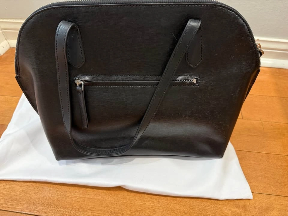 Lancaster Black Leather Handbag Paris - photo 3
