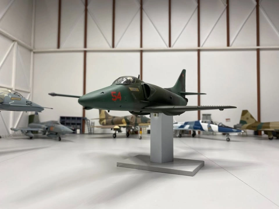 Completed 1/48th scale A-4E Skyhawk plastic model aircraft - photo 3
