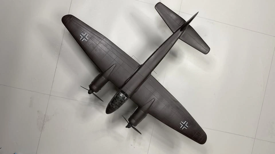 Completed 1/48th scale Ju 88C plastic model aircraft - photo 4