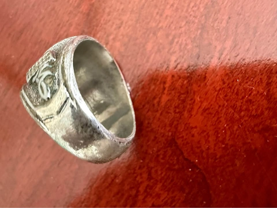 Vintage Islamic Allah Calligraphy Ring - photo 4