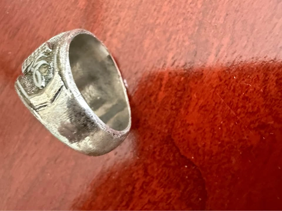 Vintage Islamic Allah Calligraphy Ring - photo 5