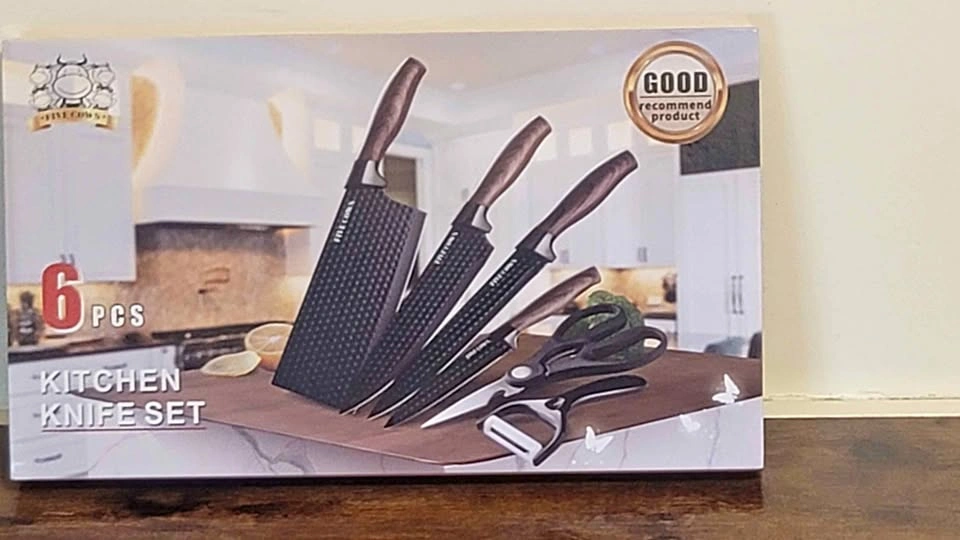 6 Pcs Handmade Stainless Steel Kitchen Knife Set