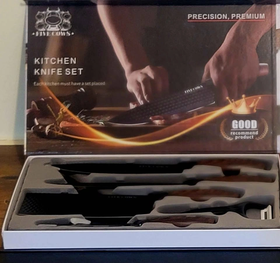 6 Pcs Handmade Stainless Steel Kitchen Knife Set - photo 5