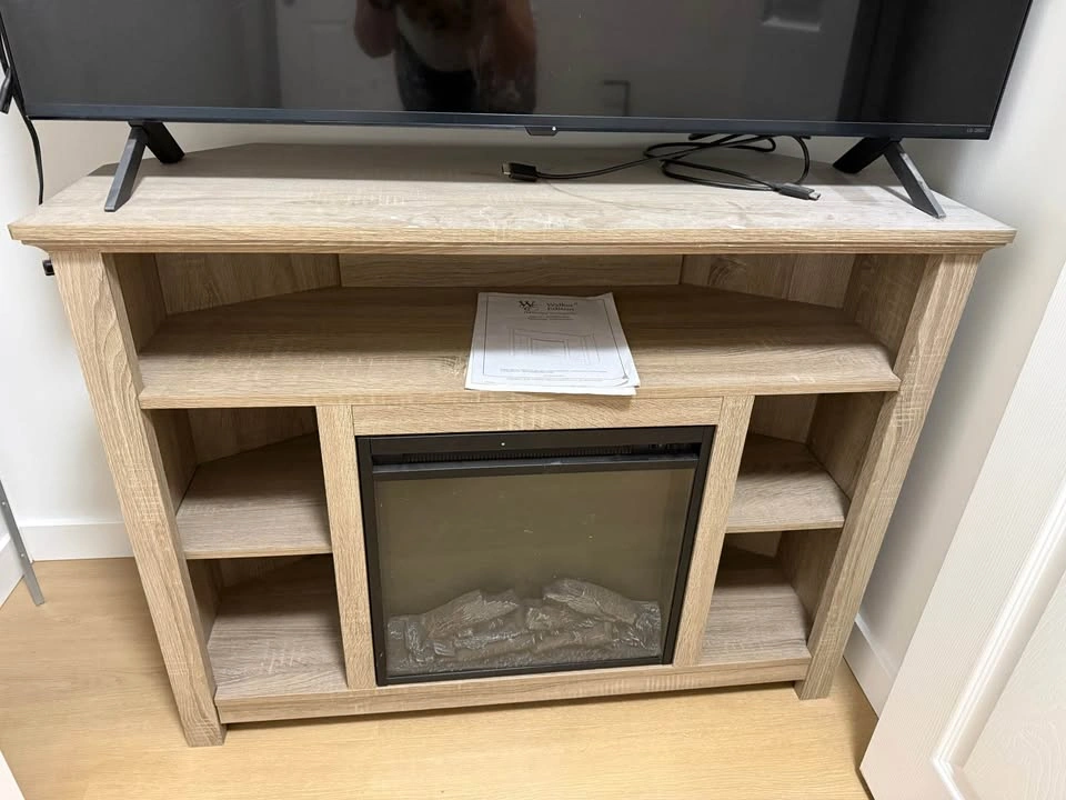 Corner fireplace tv stand - photo 2