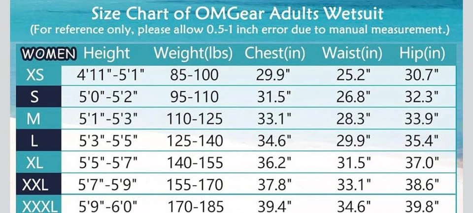 OMGear Women's Full Body Wetsuit - Large - photo 3