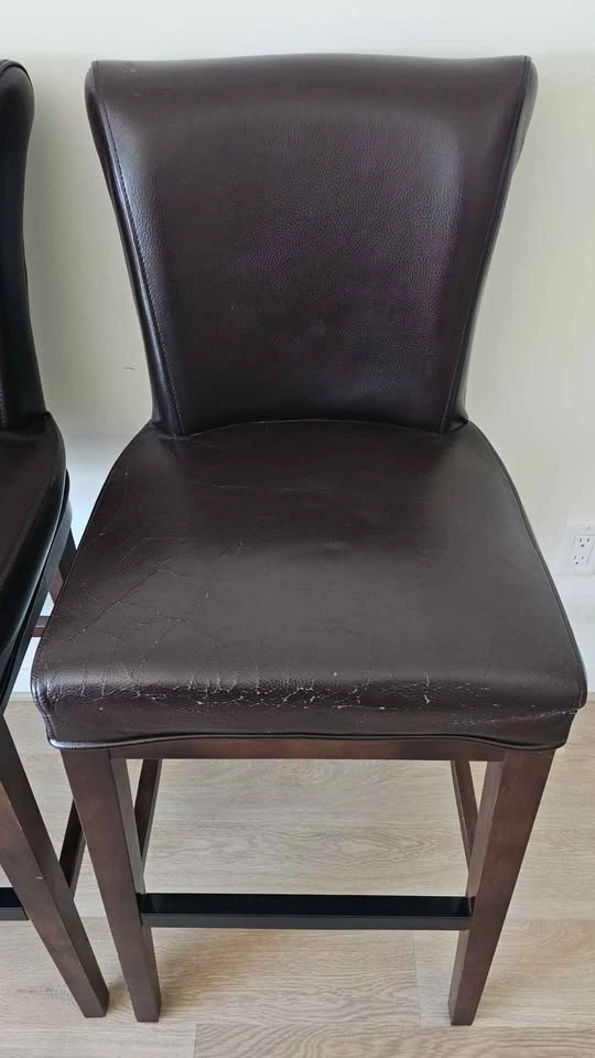 High chair - Brown - wooden legs - photo 3