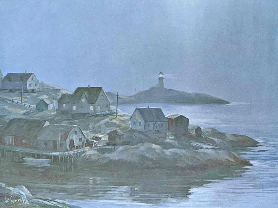William DeGarthe Print of Peggy's Cove