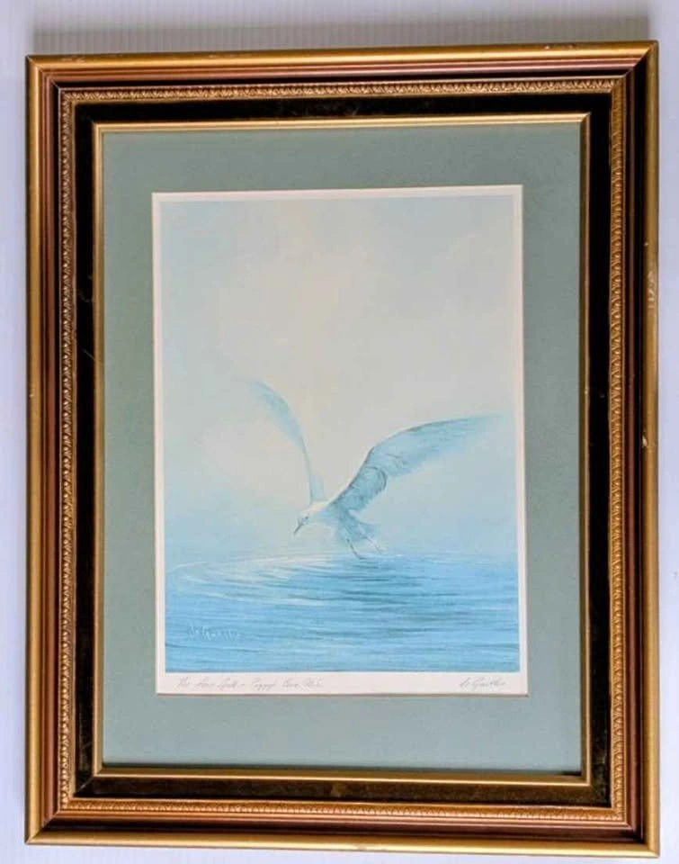 "Lone Gull" William Degarthe Signed Seascape Lithograph - photo 2