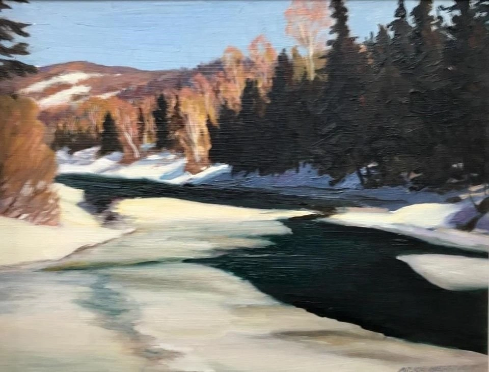 Bruce Heggtveit, "Spring Laurentians". Oil Painting Winter Lands - photo 3