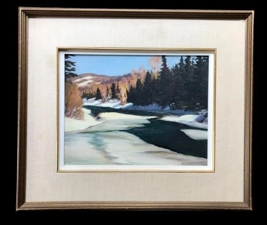 Bruce Heggtveit, "Spring Laurentians". Oil Painting Winter Lands - photo 5